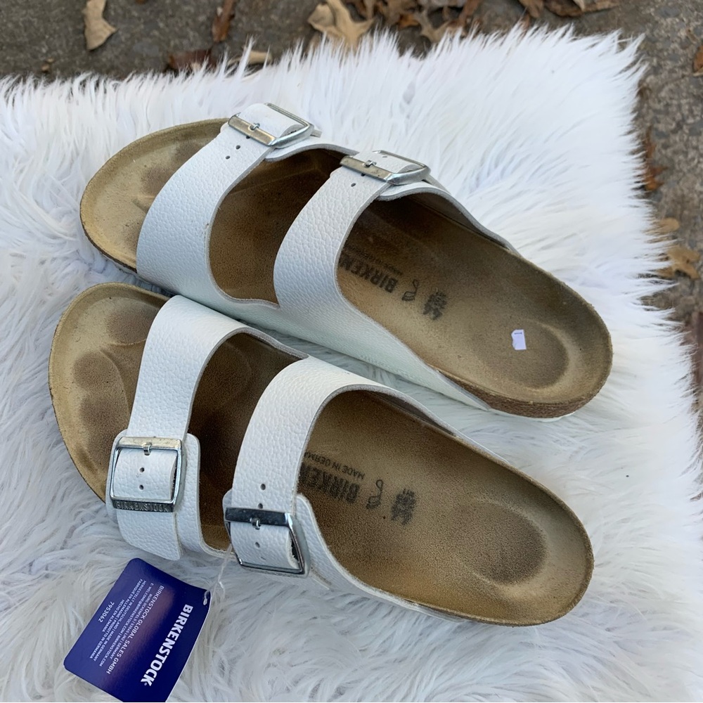 Birkenstock Arizona Women's White Sandals Size 44